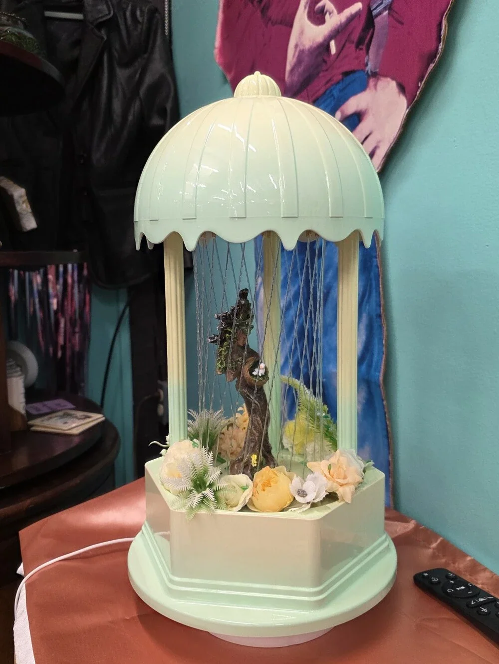 Oil Rain Motion Lamp Mother Tree Birdy